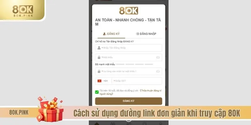 Cách sử dụng đường link đơn giản khi truy cập 8OK