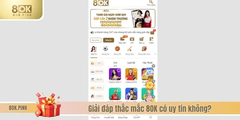 Giải đáp thắc mắc 8OK có uy tín không?