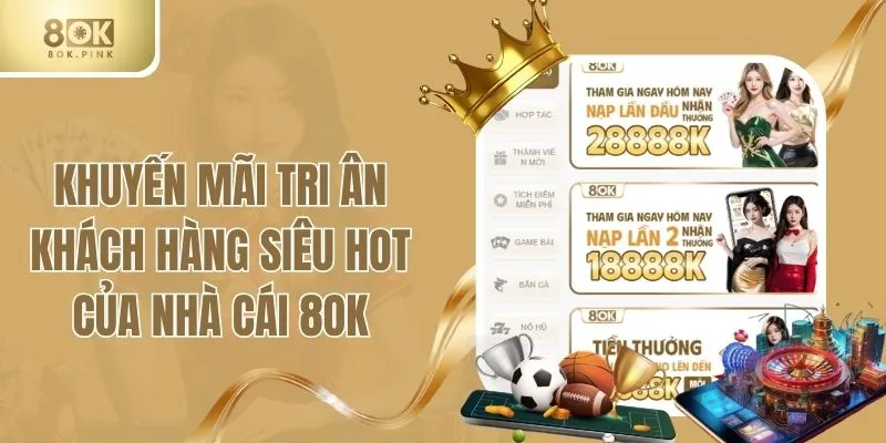 Khuyến Mãi Tri Ân Khách Hàng Siêu Hot Của Nhà Cái 8OK