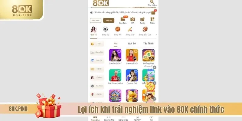 Lợi ích khi trải nghiệm link vào 8OK chính thức